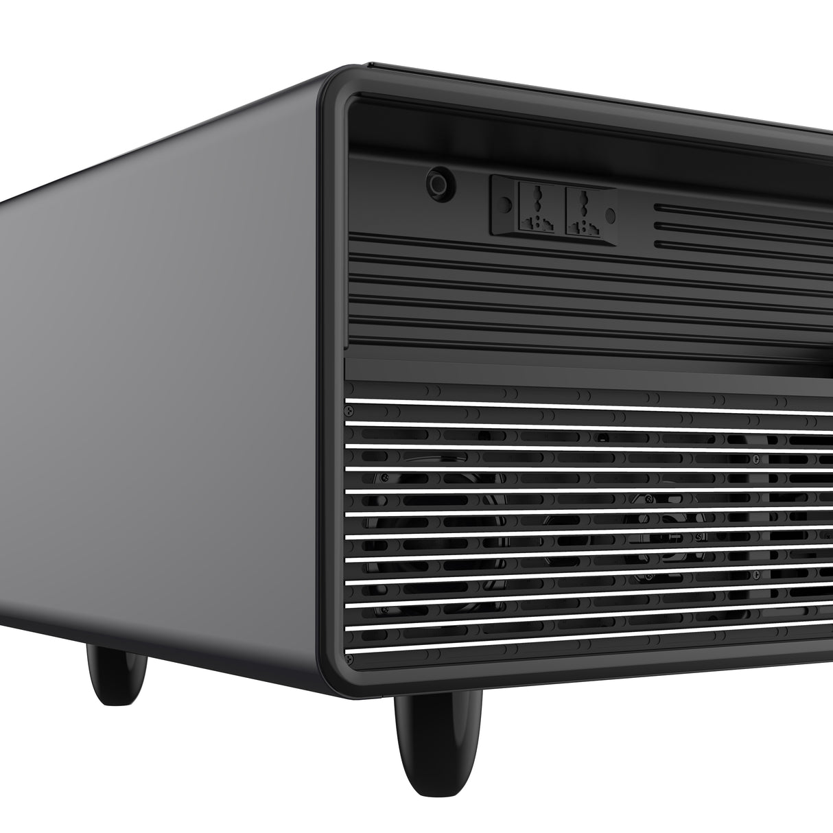 Forno Evoluto Tavolo 51-Inch Black Smart Coffee Table – Dual Refrigerator Drawers, Bluetooth 5.0 Audio, Wireless Charging & RGB Ambient Light