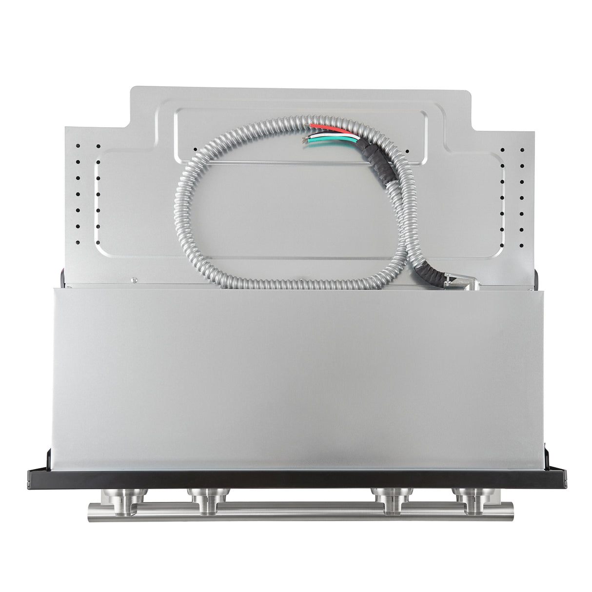 Forno Vomero 30-Inch Double Wall Oven, Black, 10 cu.ft Total Capacity, 7100W Convection, Mechanical Controls, Manuel Steam Clean