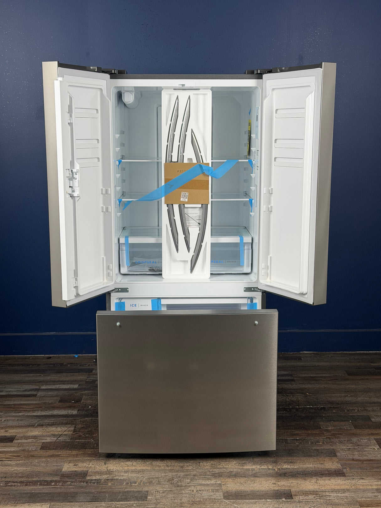 Frigidaire - 31.5 in. 18 cu. ft. Counter Depth French Door Refrigerator in Fingerprint-Resistant Stainless Look