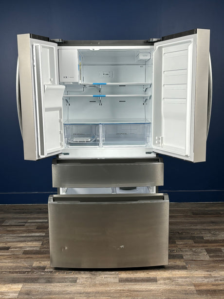 Frigidaire - 36 in. 26 cu. ft. Standard-Depth 4-Door French Door Refrigerator in Fingerprint-Resistant Stainless Steel Look