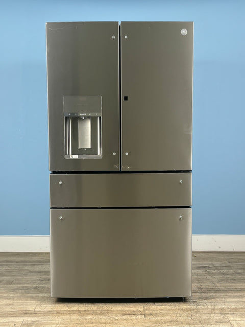 GE Profile - Profile 27.9 cu. ft. Smart 4-Door French Door Refrigerator with Door-in-Door in Fingerprint Resistant Stainless Steel