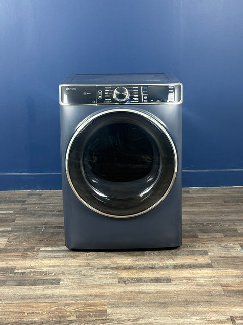 GE Profile - Profile 7.8 cu. ft. vented Gas Dryer in Sapphire Blue with Steam and Sanitize Cycle, ENERGY STAR