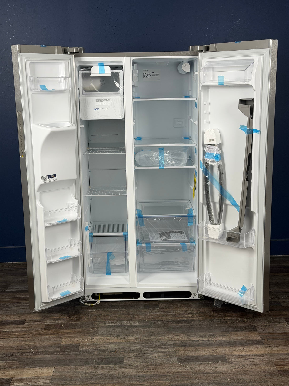 Frigidaire - 36 in. 26 cu. ft. Standard Depth Side by Side Refrigerator in Stainless Steel