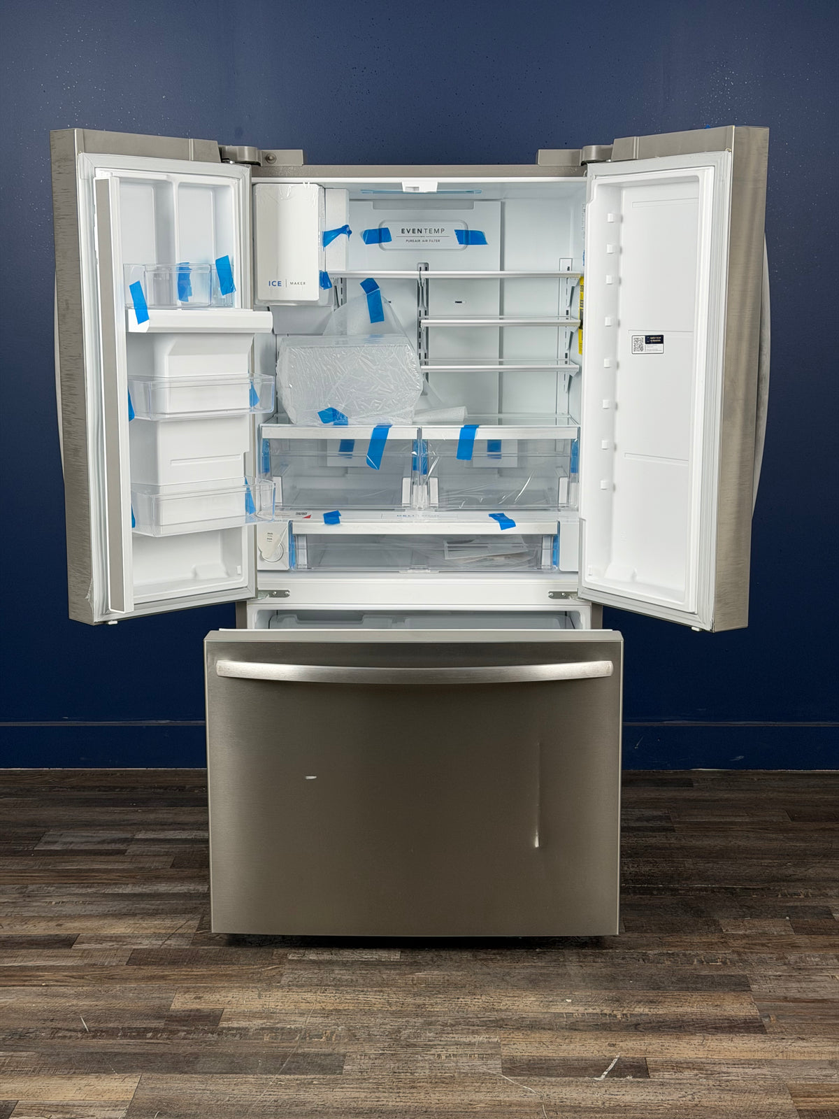 Frigidaire - 36 in. 23 cu. ft. Counter Depth French Door Refrigerator in Stainless Steel