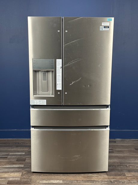 Frigidaire - Gallery 36 in. 26.3 cu. ft. 4-Door French Door Standard Depth Refrigerator in Smudge-Proof Stainless Steel