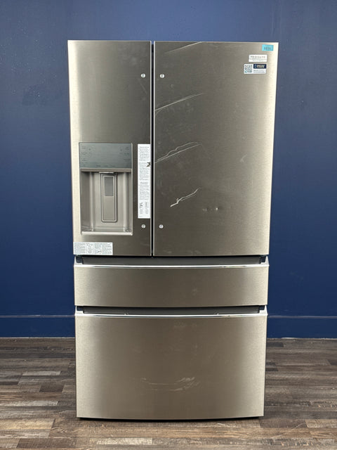 Frigidaire - Gallery 36 in. 26.3 cu. ft. 4-Door French Door Standard Depth Refrigerator in Smudge-Proof Stainless Steel