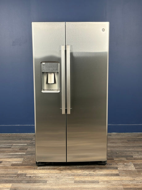 GE Profile - Profile 21.9 cu. ft. Side by Side Refrigerator in Fingerprint Resistant Stainless Steel, Counter Depth