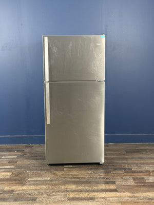 Whirlpool - 18.25 cu. ft. Top Freezer Built-In and Standard Refrigerator in Monochromatic Stainless Steel