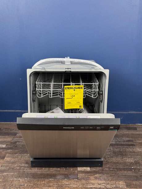 Frigidaire - 24 in. Front Control Built-In Tall Tub 55 Dba Dishwasher in Stainless Steel with 3-Cycles