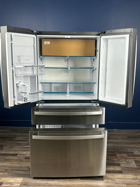 GE Profile - 36 in 23.2 cu. ft. Counter-Depth Fingerprint Resistant 4-Door French-Door Refrigerator w/ Dual-Dispense AutoFill Pitcher