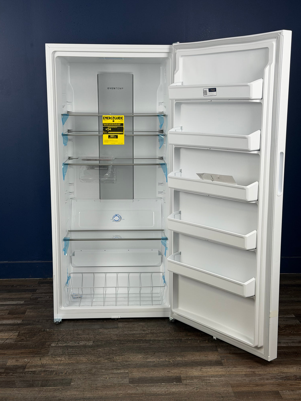 Frigidaire - 32.6 in. 20 cu. ft. Frost Free Defrost, Garage Ready Upright Freezer in White