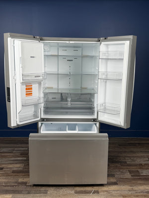 Whirlpool - 36 in. 30 cu. ft. Standard Depth French Door Refrigerator in Print Resist Stainless w/ In-Door Water and Ice Maker