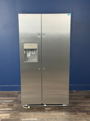 Frigidaire - 36.1 in. 22.3 cu. ft. Counter Depth Side-by-Side Refrigerator in Stainless Steel