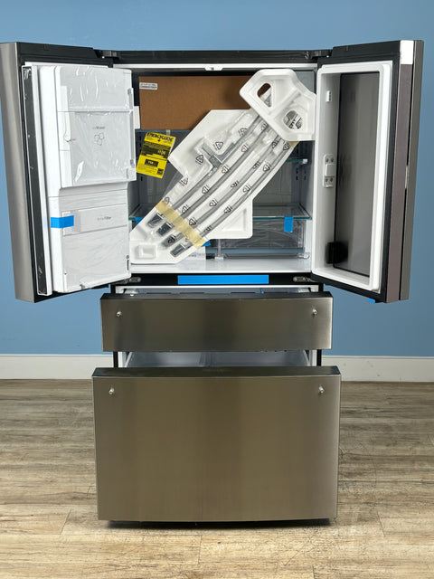 GE Profile - Profile 27.9 cu. ft. Smart 4-Door French Door Refrigerator with Door-in-Door in Fingerprint Resistant Stainless Steel