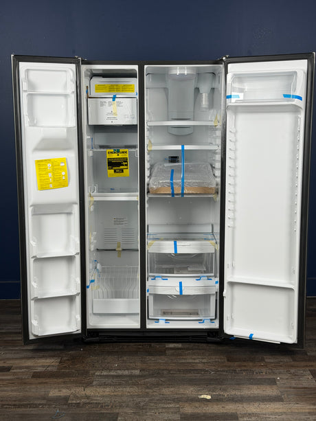 GE - 21.9 cu. ft. Side by Side Refrigerator in Stainless Steel, Counter Depth