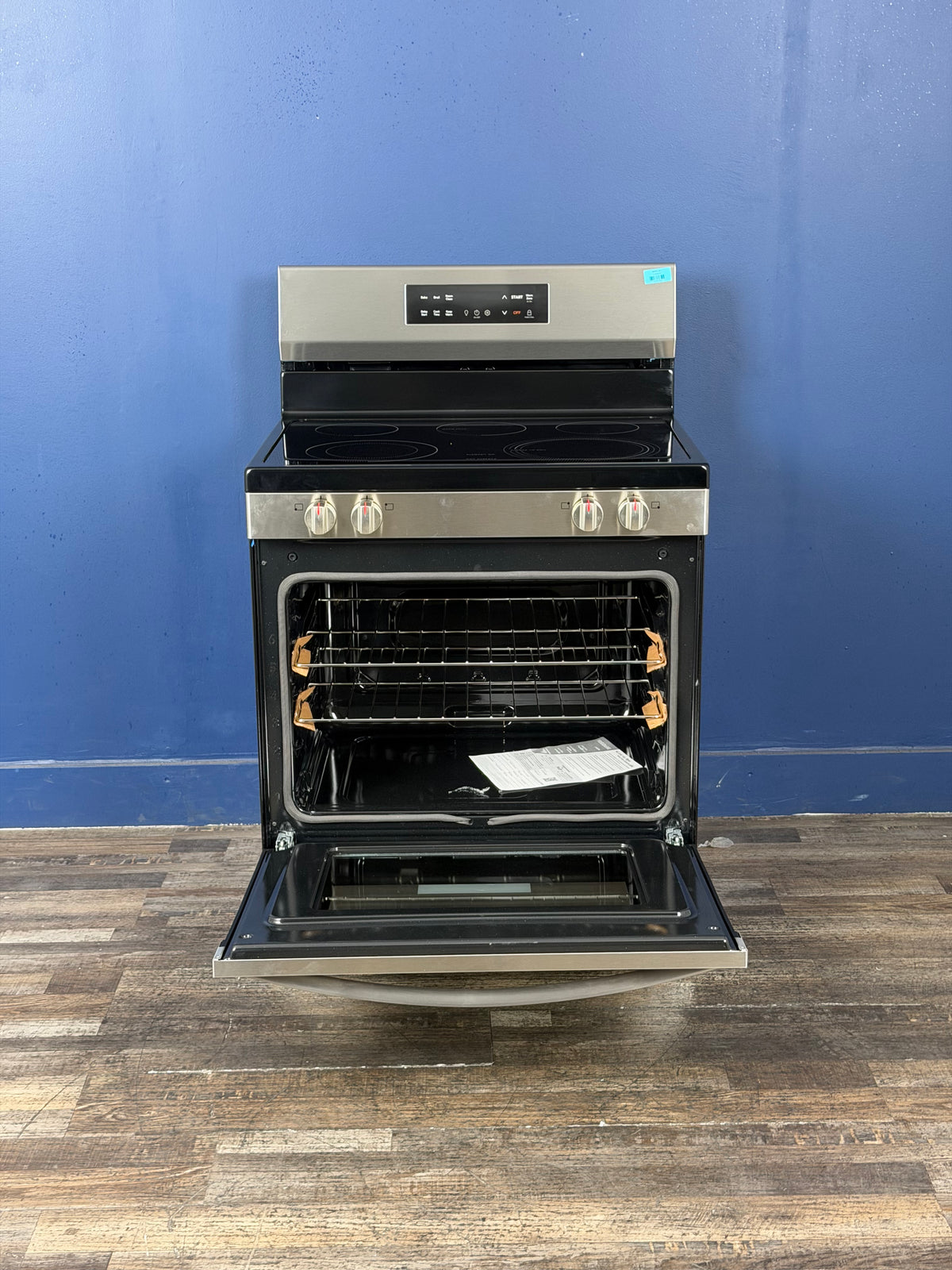 Frigidaire - 30 in. 5 Element Freestanding Electric Range in Stainless Steel with EvenTemp and Steam Clean