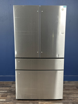 GE Profile - 36 in 23.2 cu. ft. Counter-Depth Fingerprint Resistant 4-Door French-Door Refrigerator w/ Dual-Dispense AutoFill Pitcher