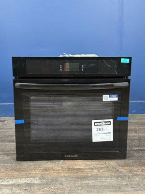 Frigidaire - 30 in. Single Electric Built-In Wall Oven with Convection in Black
