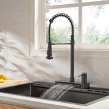 FORNO ACQUA 4 function pull-Down Waterfall Kitchen Faucet