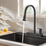 FORNO ACQUA 4 Function Waterfall  Pull-Down Kitchen Faucet