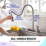 FORNO ACQUA 4 Function  Pull-Down Waterfall Kitchen Faucet