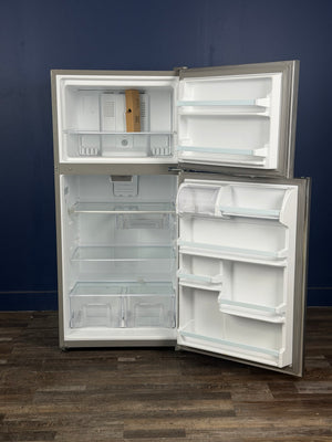 Whirlpool - 30 in. 18.3 cu. ft. Top Freezer Refrigerator Built-In and Standard in Monochromatic Stainless Steel