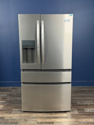 Frigidaire - 36 in. 26 cu. ft. Standard-Depth 4-Door French Door Refrigerator in Fingerprint-Resistant Stainless Steel Look