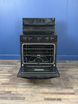 Frigidaire - 30 in. 5 Burner Element Freestanding Electric Range in Black with Dual Expandable Element and Quick Boil