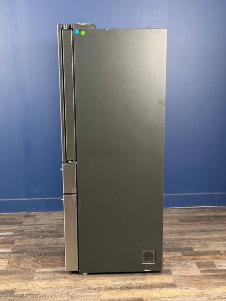 GE Profile - Profile 36 in. 23.3 cu. ft. Smart Counter-Depth Fingerprint Resistant 4-Door French-Door Refrigerator with Door In Door
