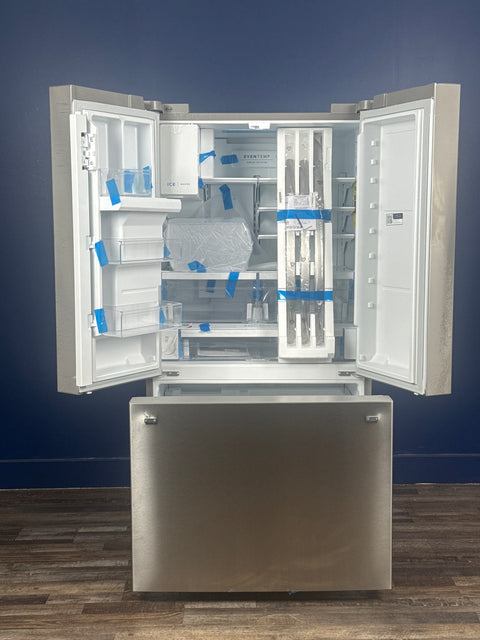 Frigidaire - 36 in. 23 cu. ft. Counter Depth French Door Refrigerator in Stainless Steel