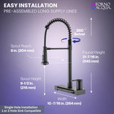 FORNO ACQUA 4 function pull-Down Waterfall Kitchen Faucet
