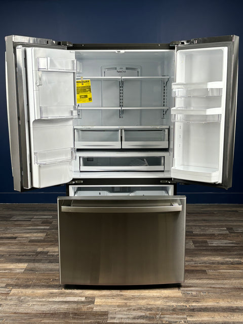 GE - 22.1 cu. ft. French Door Refrigerator in Fingerprint Resistant Stainless Steel, Counter Depth and ENERGY STAR