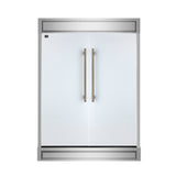 Forno Maderno 2-28-Inch Wide Convertible Refrigerator/Freezer in White, Decorative Trim, 27.2 cu.ft, 84-Inch High, ENERGY STAR Certified