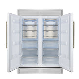 Forno Maderno 2-28-Inch Wide Convertible Refrigerator/Freezer in White, Decorative Trim, 27.2 cu.ft, 84-Inch High, ENERGY STAR Certified