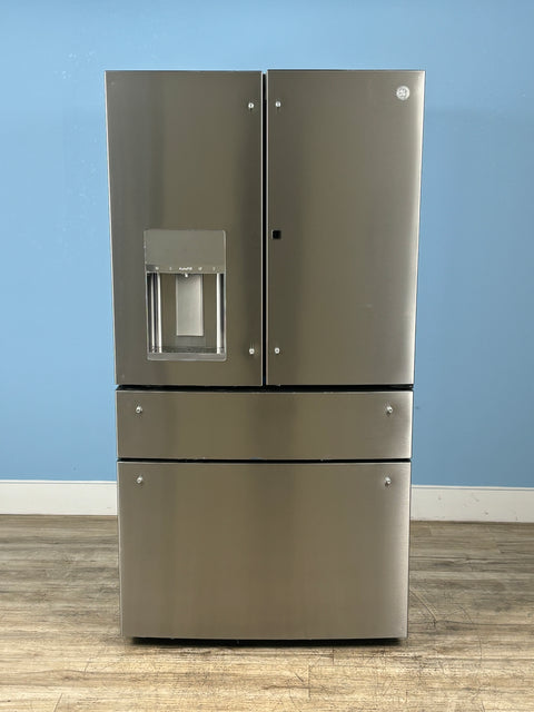 GE Profile - Profile 27.9 cu. ft. Smart 4-Door French Door Refrigerator with Door-in-Door in Fingerprint Resistant Stainless Steel
