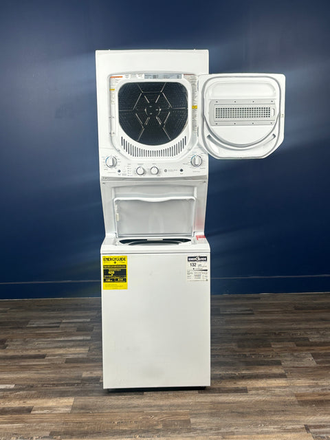 GE - 2.3 cu. ft. Washer 4.4 cu. ft. Gas Dryer Combo in White