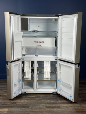 Frigidaire - Gallery 36 in. 22 cu. ft. Counter-Depth 4-Door Refrigerator in Smudge-Proof Stainless Steel, ENERGY STAR