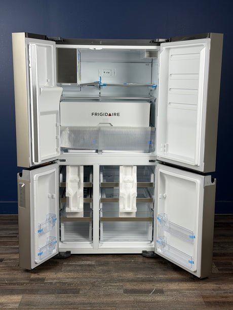 Frigidaire - Gallery 36 in. 22 cu. ft. Counter-Depth 4-Door Refrigerator in Smudge-Proof Stainless Steel, ENERGY STAR