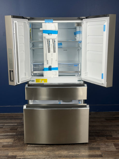 Frigidaire - Gallery 21.4 cu. ft. Counter Depth 4-Door French Door Refrigerator in Stainless Steel with Internal Water Dispenser