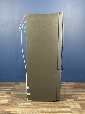 GE - 22.1 cu. ft. French Door Refrigerator in Black Slate, Fingerprint Resistant, Counter Depth and ENERGY STAR