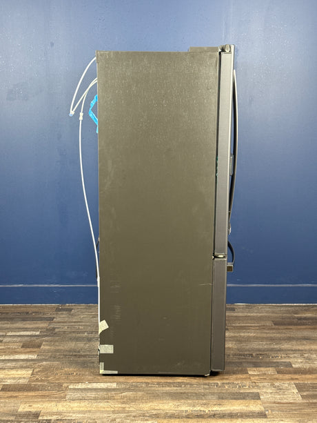 GE - 22.1 cu. ft. French Door Refrigerator in Black Slate, Fingerprint Resistant, Counter Depth and ENERGY STAR