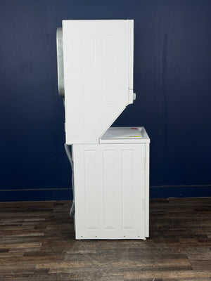 Frigidaire - 3.9 cu. ft. Washer and 5.5 cu. ft. Electric Dryer Combo in White with Quick Wash & Dry Cycle and MaxFill Wash Cycle