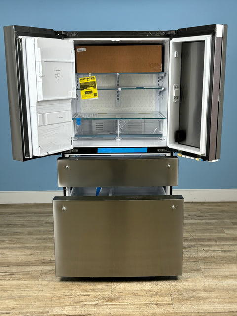 GE Profile - Profile 27.9 cu. ft. Smart 4-Door French Door Refrigerator with Door-in-Door in Fingerprint Resistant Stainless Steel