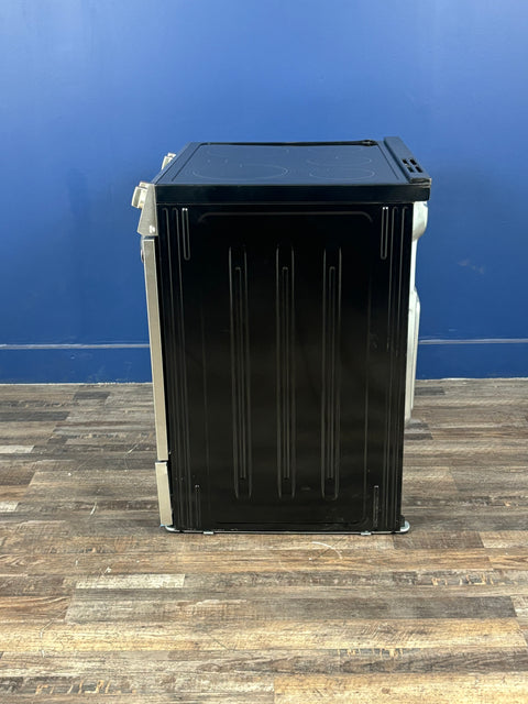 Frigidaire - 30 in. 5-Burner Element Slide-In Front Control Self-Cleaning Electric Range with Convection in Stainless Steel