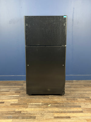 GE - 21.9 Cu. Ft. Top-Freezer Refrigerator in Black
