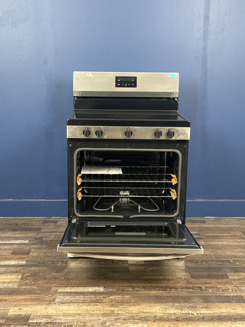 Frigidaire - 30 in. 5 Burner Element Freestanding Electric Range in Stainless Steel with Dual Expandable Element and Quick Boil