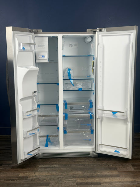 Frigidaire - Gallery 36 in. 22.3 cu. ft. Counter Depth Side-by-Side Refrigerator in Smudge-Proof Stainless Steel, ENERGY STAR