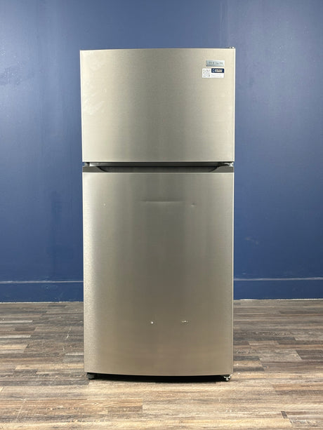 Frigidaire - 27.6 in. 14 cu. ft. Top Freezer Refrigerator in Fingerprint-Resistant Stainless Look, ENERGY STAR