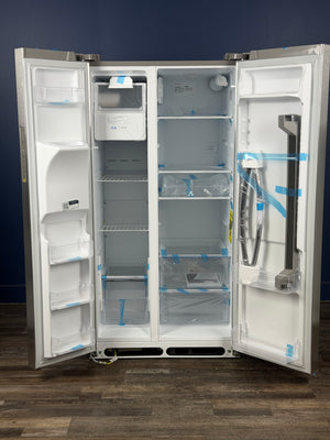 Frigidaire - 36 in. 26 cu. ft. Standard Depth Side by Side Refrigerator in Stainless Steel