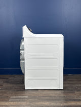 GE - 7.2 cu. ft. vented Gas Dryer in White with Auto Dry and Extended Tumble
